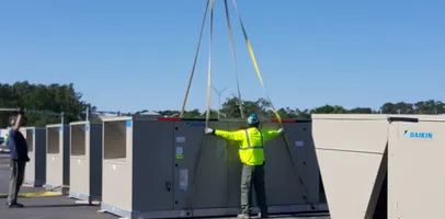 Commercial Rooftop Unit Installation