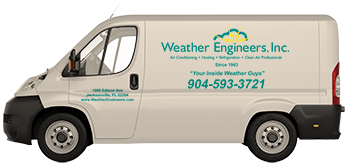 Weather engineers van, side view